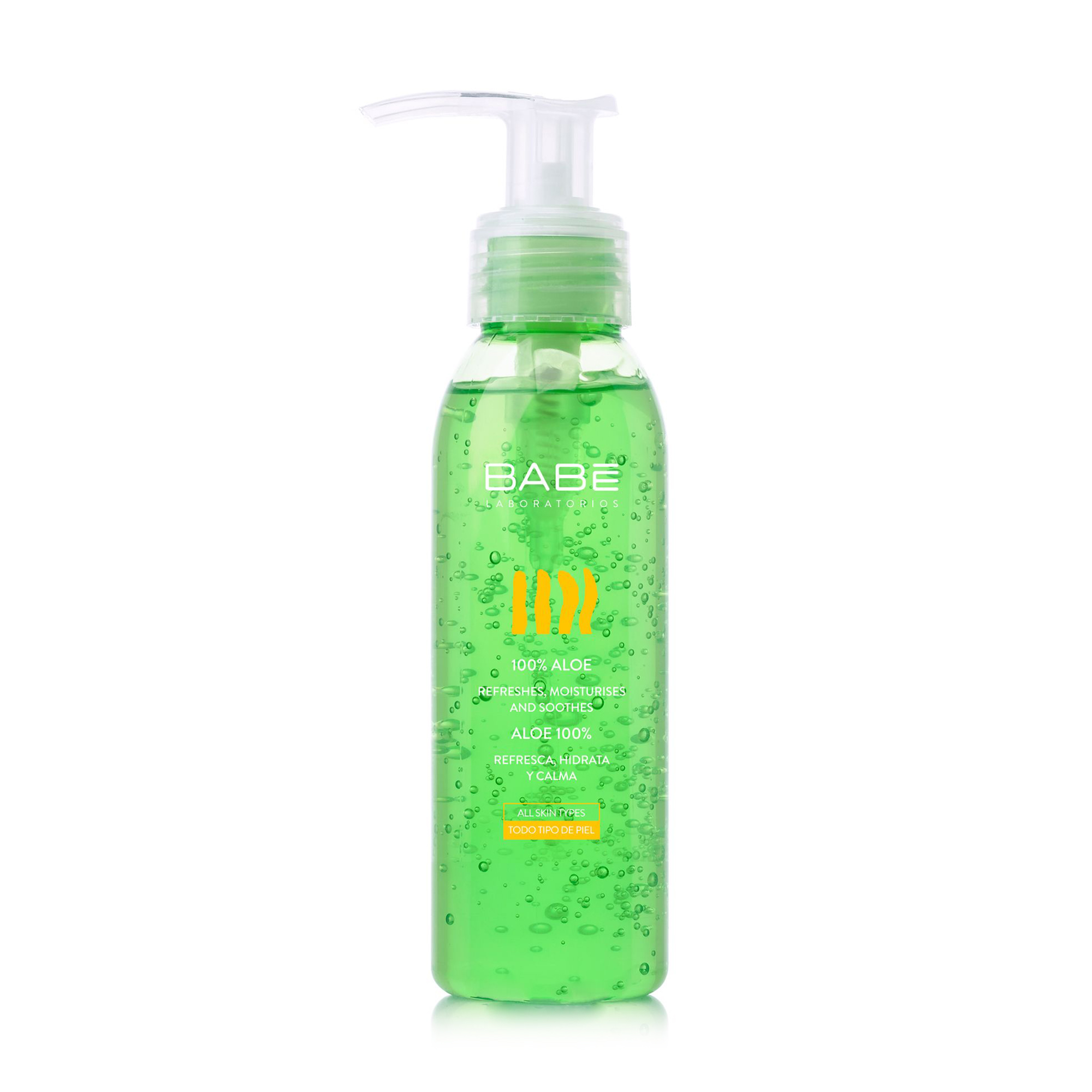 Зволожувальний гель алое BABE Laboratorios Aloe Vera 100%, 90 мл (дорожня версія)